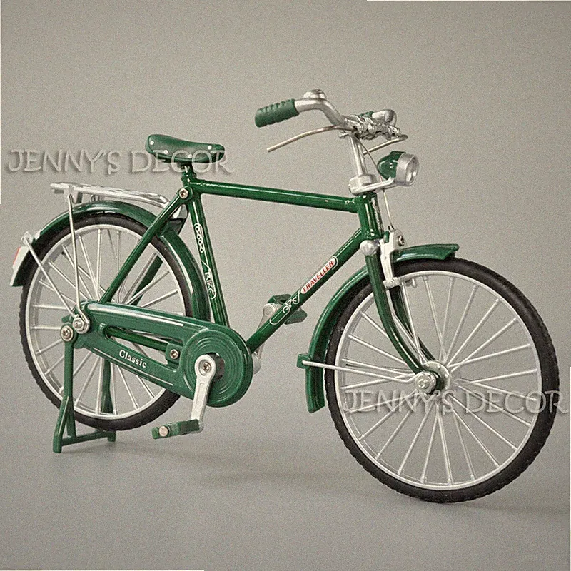 1:10 Scale Diecast Metal Model Retro Bicycle Toys Vintage Urban City Bike Men's