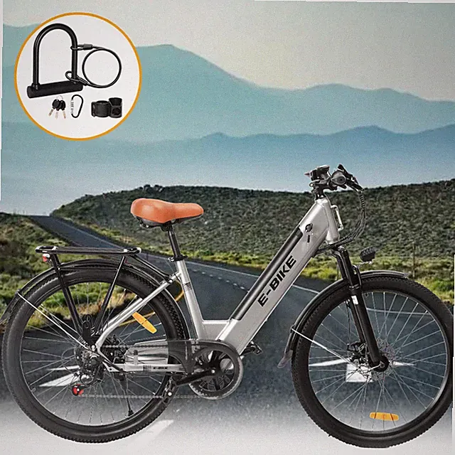 2025 E-Bike 26'' Electric Bike For Adults 750W Bicycle City Road Commuter Ebike
