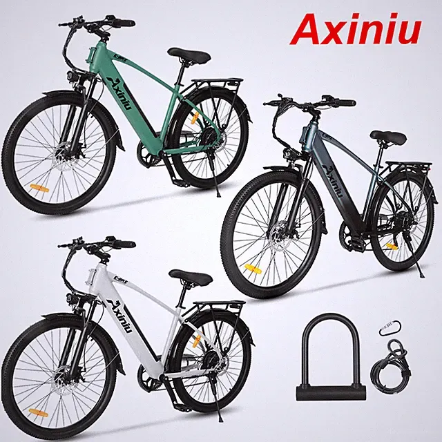 Axiniu E-Bike 26'' Electric Bike Adults 750W Motor City Bicycle -Commuter Ebike